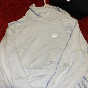 Nike light blue hoodie
